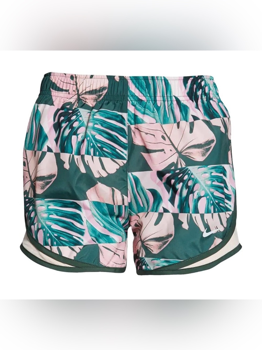 Nike Women’s Tempo Running Shorts - Pink & Green Tropical Print